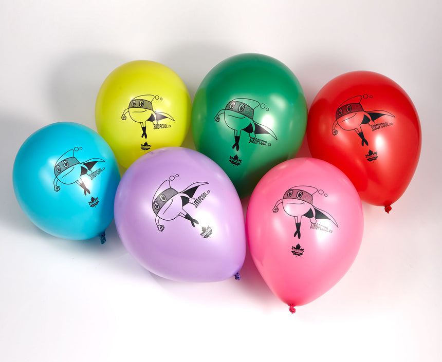 Ballons gonflable à l'effigie de notre mascotte Siropcool