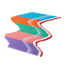 Crayons vagues vibrantes - Paquet de 10