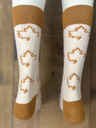 Producteurs et productrices acéricole du québec - Bas classiques tissés (blanc / orange)