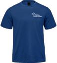 Producteurs et productrices acéricoles du Québec - S05500 T-shirt en coton biologique unisexe (BLEU) - SE. S16333 (AVG) + SE. S16334 (NUQUE)