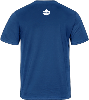 Producteurs et productrices acéricoles du Québec - S05500 T-shirt en coton biologique unisexe (BLEU) - SE. S16333 (AVG) + SE. S16334 (NUQUE)