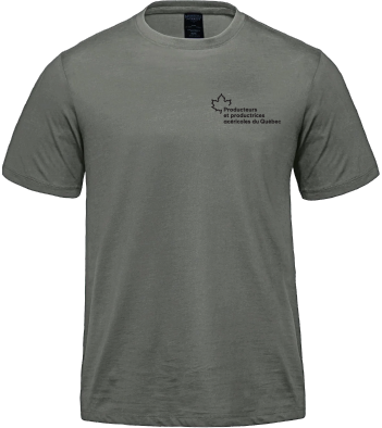 Producteurs et productrices acéricoles du Québec (SAUGE) - S05500 T-shirt en coton biologique unisexe - SE. S16333 (AVG) + SE. S16334 (NUQUE)