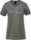 Producteurs et productrices acéricoles du Québec - S05501 T-shirt en coton biologique à encolure dégagée femme - SE. S16333 (AVG) - SE. S16334 (NUQUE) (SAUGE)