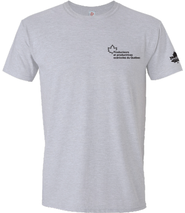 Producteurs et productrices acéricoles du Québec - 2106U T-shirt coton unisexe (Gris pâle chiné) - SE. S16333 (AVG) - SE. S16334 (MG)