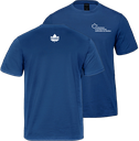 Producteurs et productrices acéricoles du Québec - S05500 T-shirt en coton biologique unisexe (BLEU) - SE. S16333 (AVG) + SE. S16334 (NUQUE)