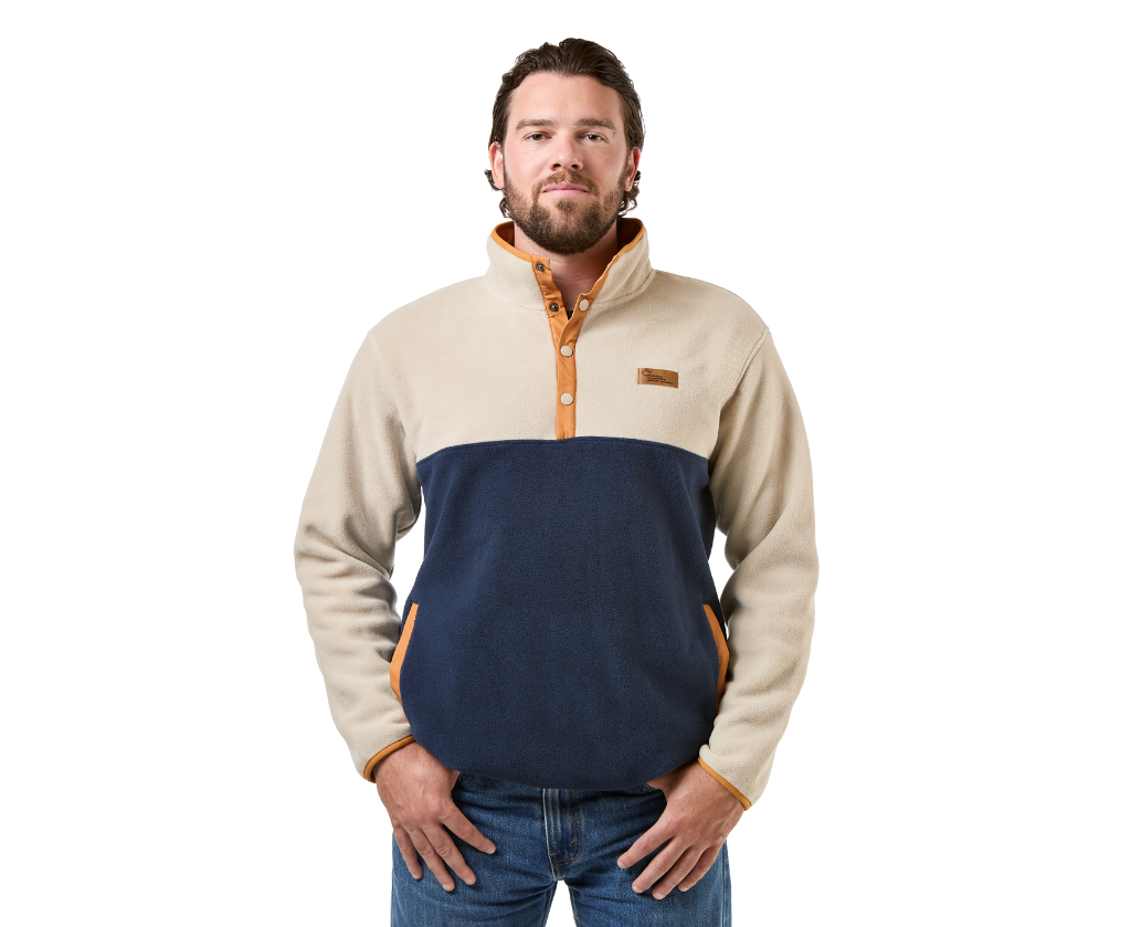 Producteurs et productrices acéricoles du Québec - XMP212U Micro polar rétro - EC. EC1220 (AVG) TAUPE / MARINE