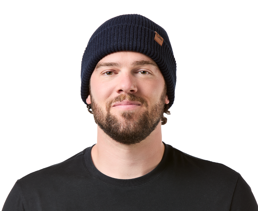 Producteurs et productrices acéricoles du Québec - 914 Tuque à rebord côtelée - ECCF. ECCF282 (AVG) (marine)