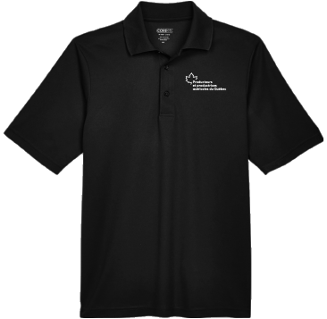 Producteurs et productrices acéricoles du Québec - 88181 Polo piqué Origine homme (NOIR) - DTF. DTF-2265 (AVG)