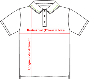 Charte de grandeur 88181 (XS à 6XL)